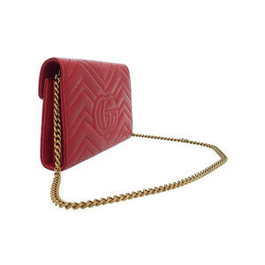 Gucci Bag Chain GG Black Quilted Shoulder Marmont